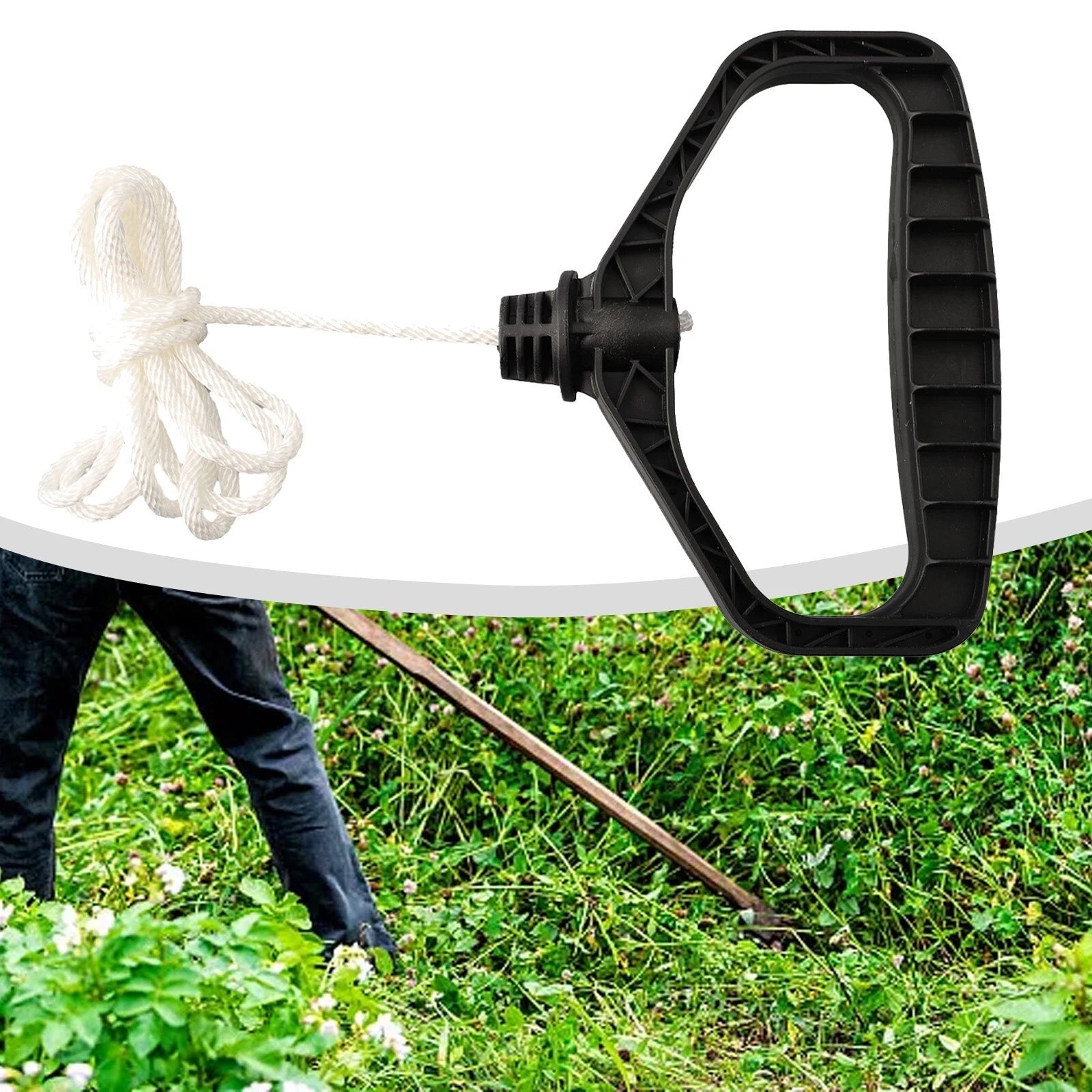 Pull Lawn Mower Parts Accessories Cord Grip Easy To Install Plastic