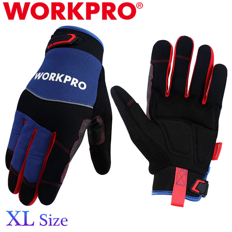 WORKPRO XL Size Safety Work Gloves Touch Screen Non-Slip Mechanic