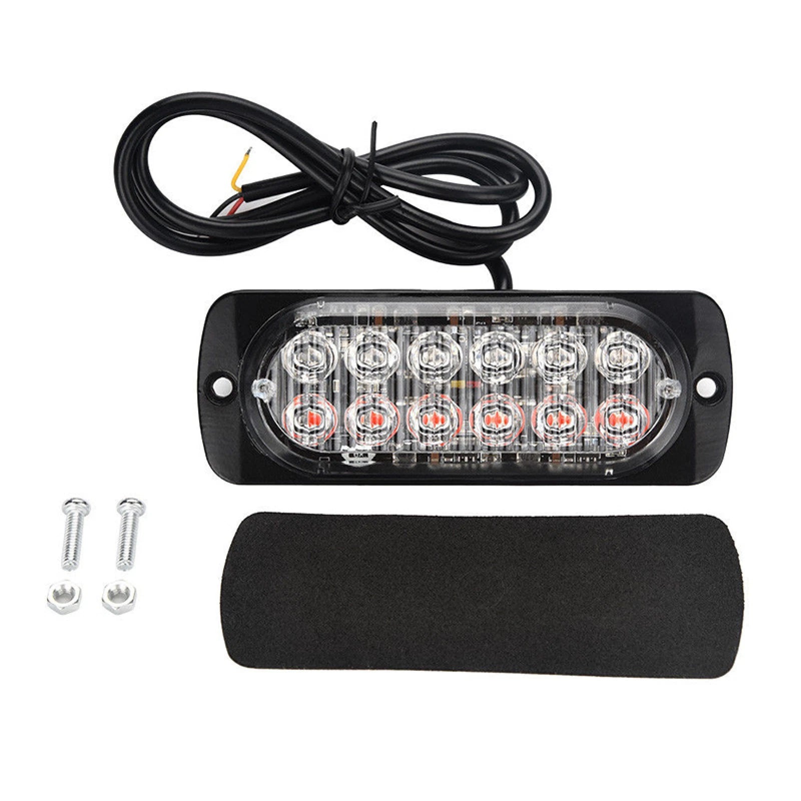 6500k 12-24V Car Emergency Signal Truck Led Flash Light Orange