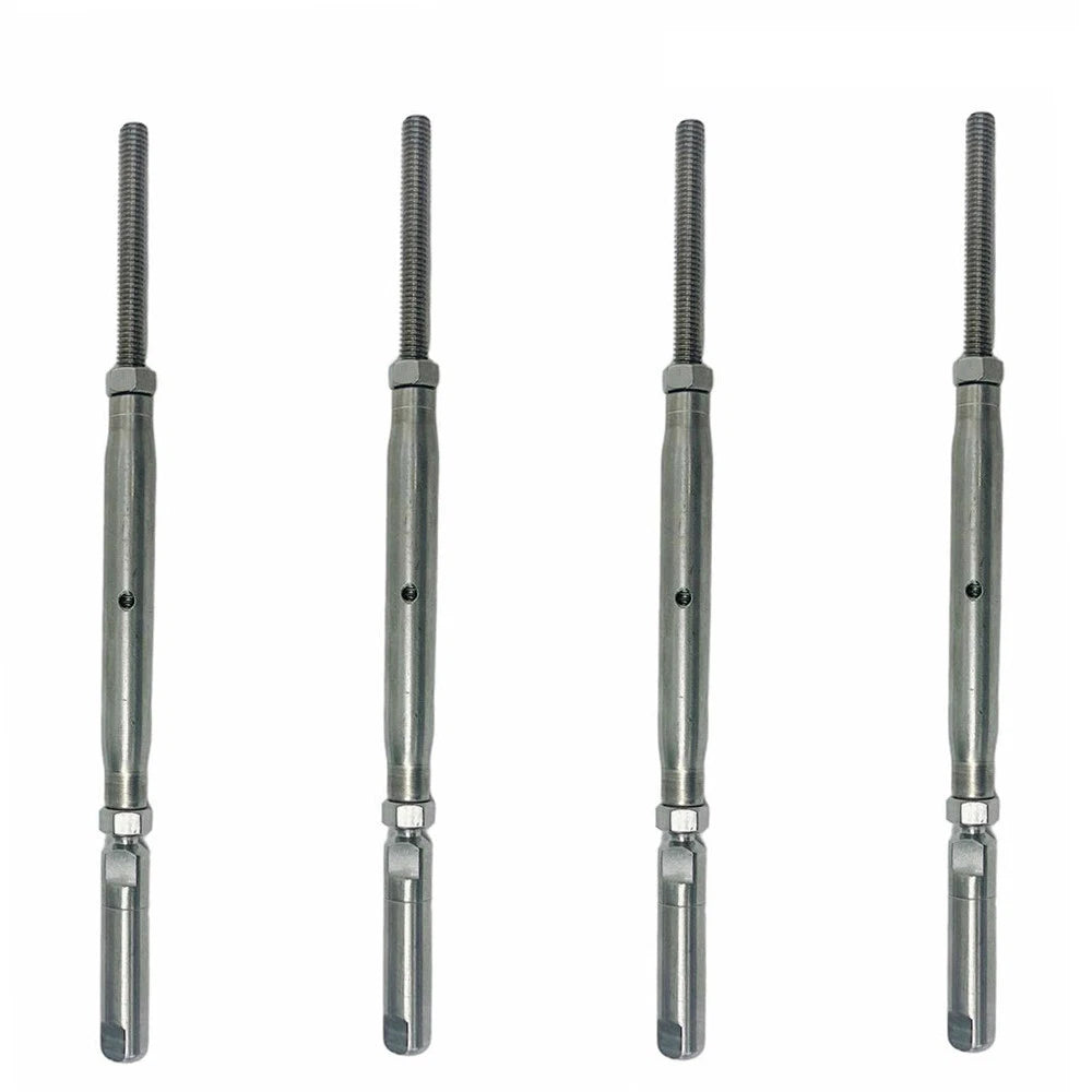 Push And Go Threaded Turnbuckle For 1/4" Cable Wire T316 Stainless