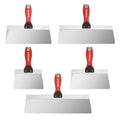 5PC Drywall Putty Knife Set 6'' 8'' 10'' 12'' 14'' Stainless Steel