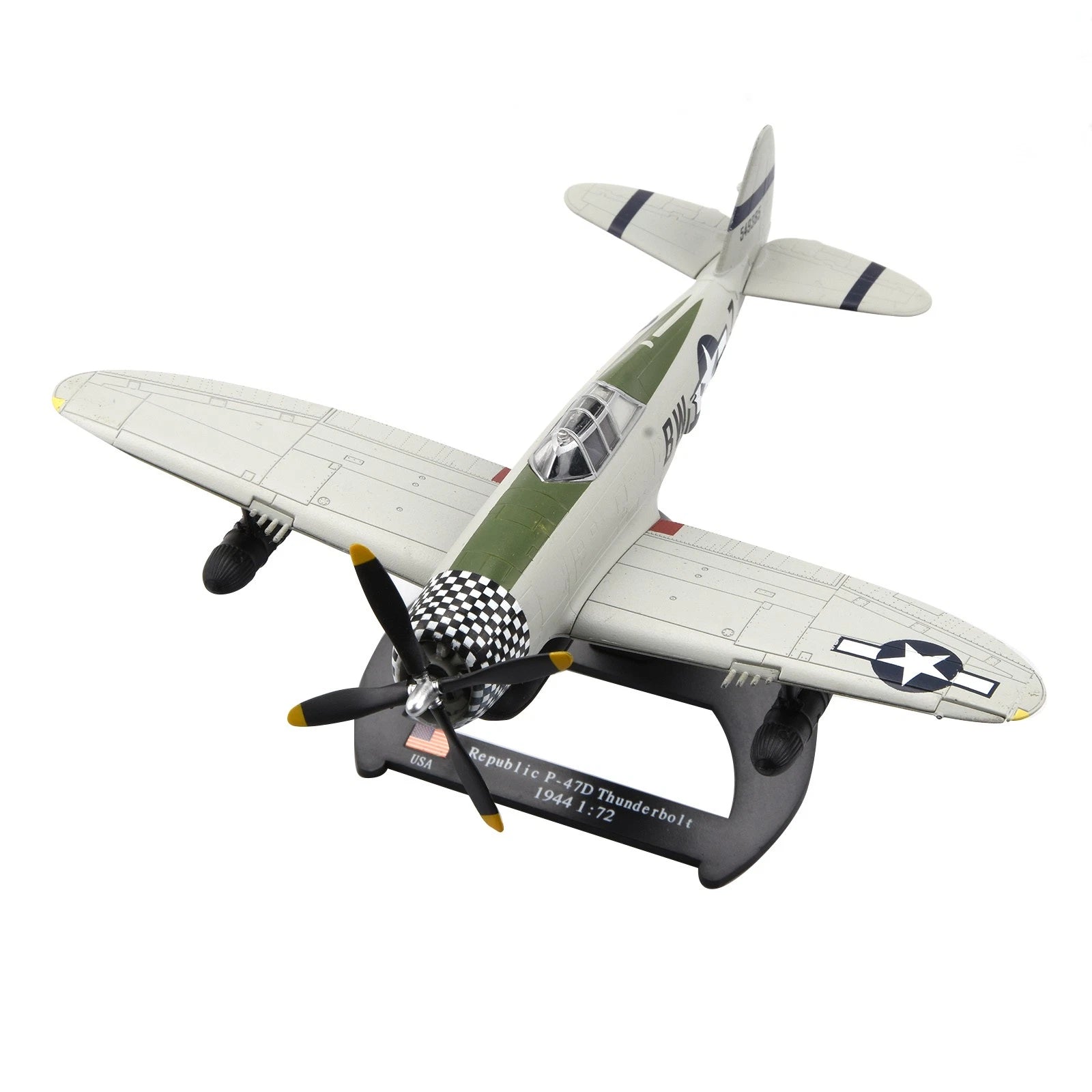 P-47d Thunderbolt 1:72 Diecast Display Model For Republic Wwii Usaaf