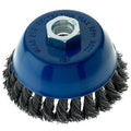 2 Pack - 4″ x 5/8″-11 Carbon Steel Wire Knot Cup Brush for Angle