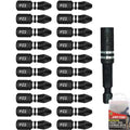 Dekton 20pc Pozi S2 Steel Impact Drive Power Bits Extension Bar 25mm Bit PZ2Open