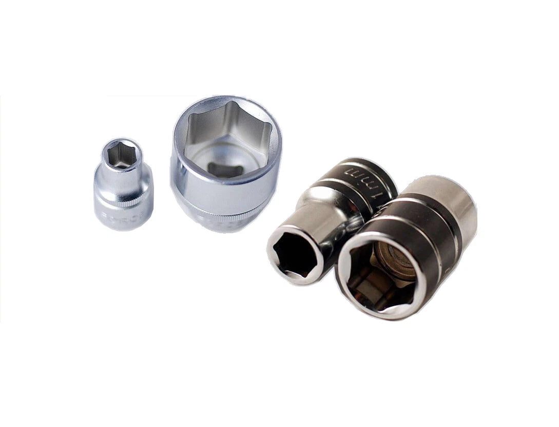 Cr-v 1/2" Dr. Cr-v Flank Round Corner 6pt Regular Socket Individual: