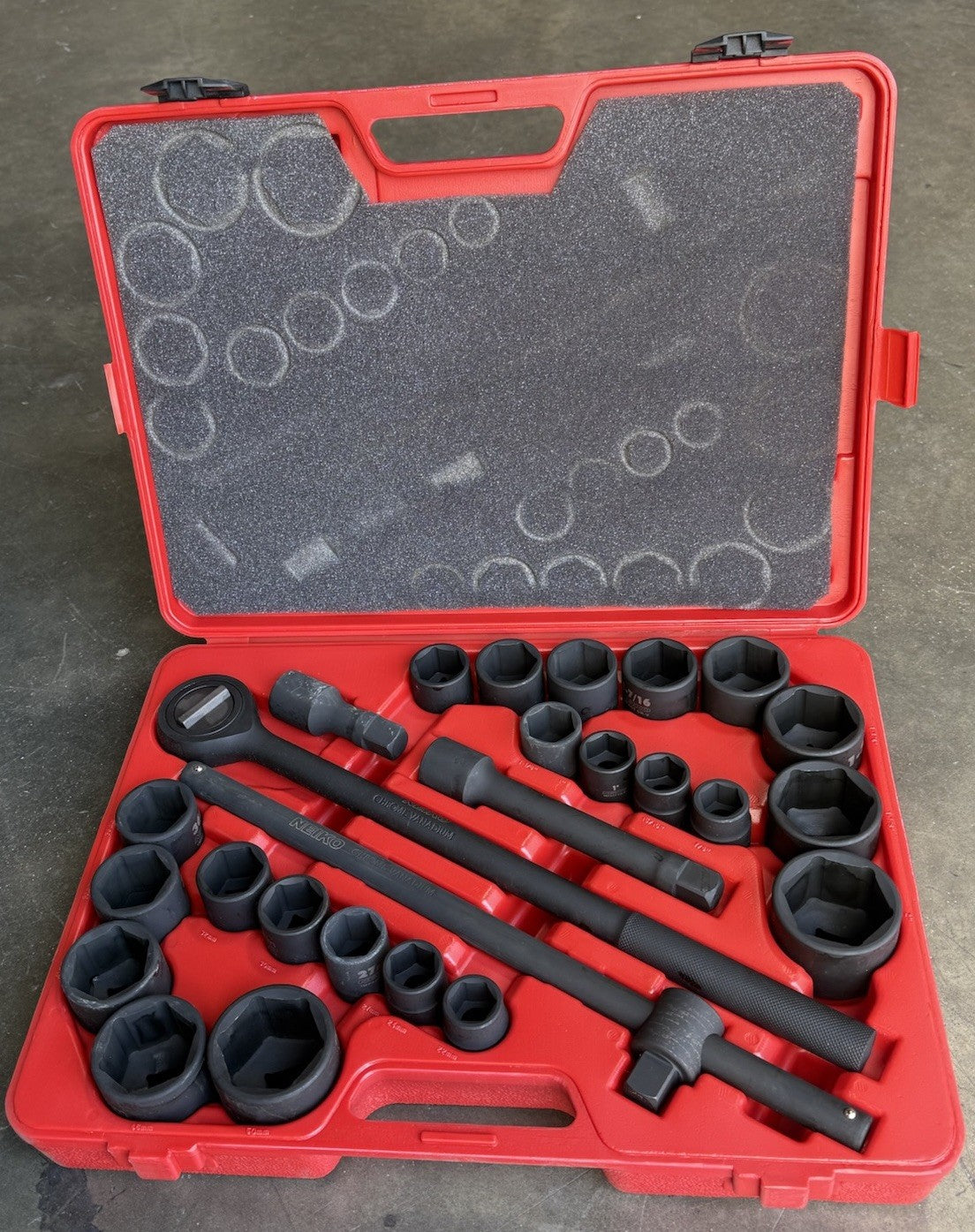 NEIKO 3/4-Inch Drive 27pc Jumbo Master Impact Socket Set by Neiko