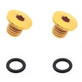 Quality Ti Alloy Bicycle Bleed Screw Pair M5x5mm With Sealing Features