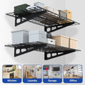 2x4FT Heavy Duty Metal Wall Mounted Shelving Garage 48”x24” Wall Shelving 2-Pack