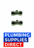 15mm Chrome Compression Isolator Valve - x2