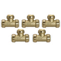 5 Pack 1" PVC Push Fit Tees