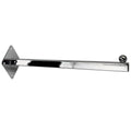 12" Long Chrome 1 Ball Wall Mount Waterfall Square Tube Faceout Hook