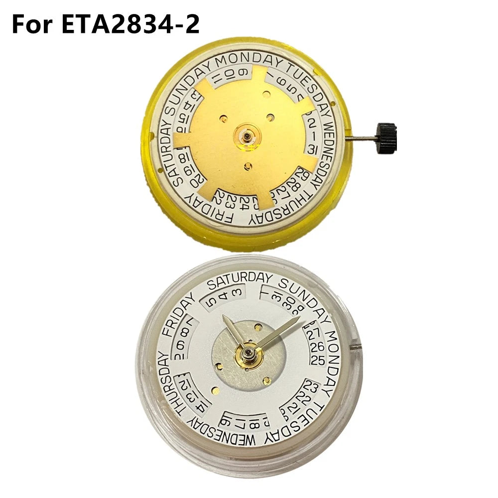 28,800bph Date@3 Day@12 Mechanical Automatic Wind Watch Movement For