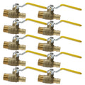 10 Pack XFITTING 1/2" Pex A x 1/2" Male NPT Ball Valve,