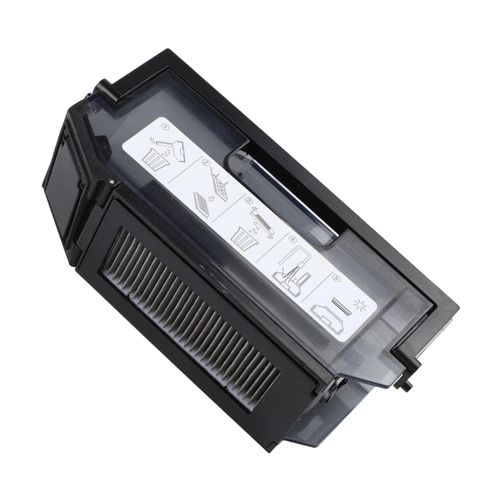 Suction For Port Alignment Large Capacity Bin Holds Hair Crumbs And