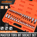 Master Torx Bit Socket Set S2 Steel 1/2" 3/8" 1/4" | Built Supply Co