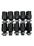 Eaton Nema 5-15r, U-ground Black Rubber Connector Adapter, 15a, 125V