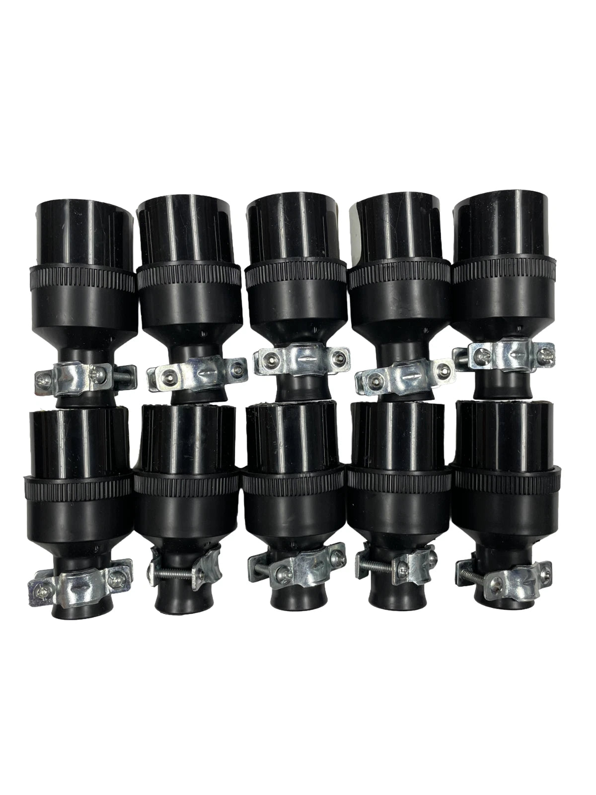 Eaton Nema 5-15r, U-ground Black Rubber Connector Adapter, 15a, 125V