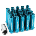 20 Open End M12x1.5 90mm Tall 25mm Od Sky Blue | Built Supply Co