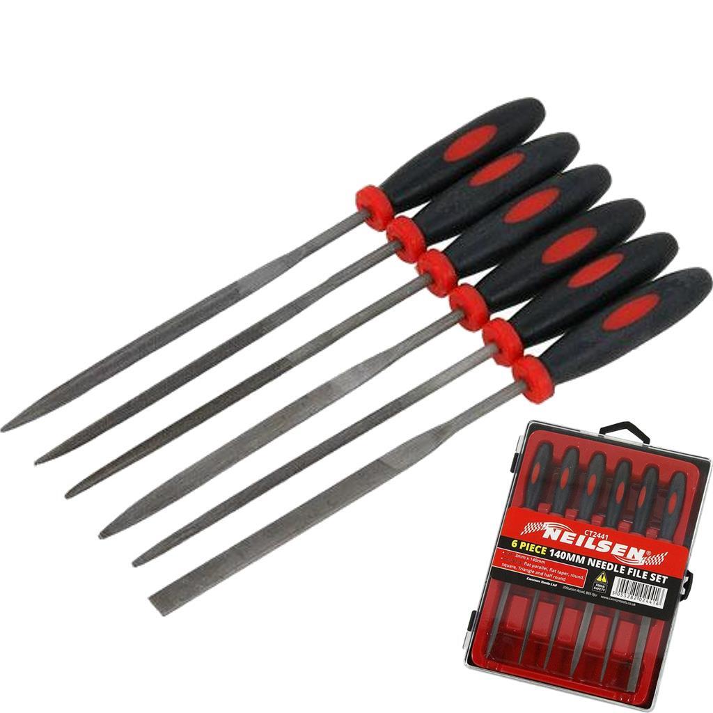 Neilsen 6pc Mini Needle File Precision Micro Files Craft Work Jewellery Set Open