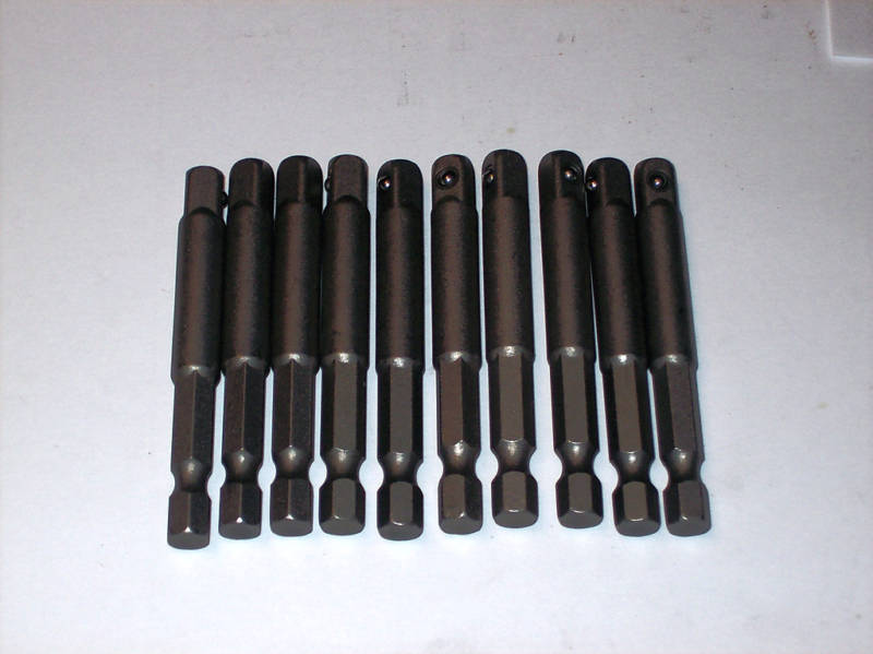Power Extension Bars Driver Bits Hex Shank 1/4"