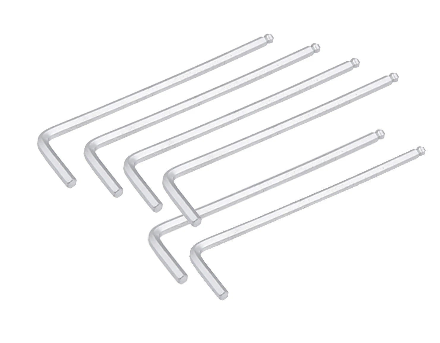 6-pack Cr-v Ballend Hex Allen Key Wrench Extra | Built Supply Co
