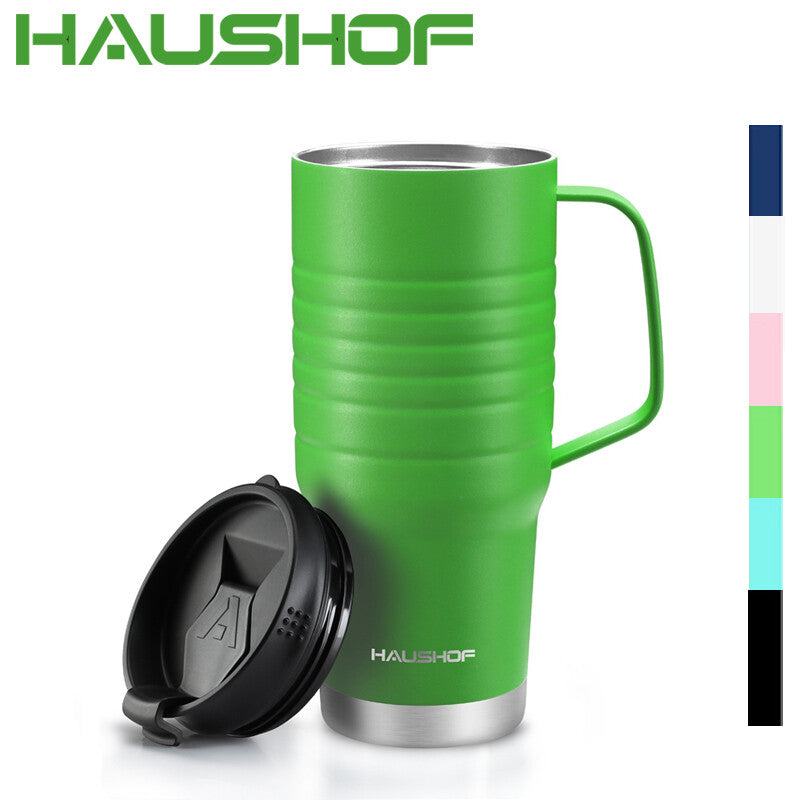 HAUSHOF Stainless Steel Travel Mug 24oz Double Wall Vacuum I