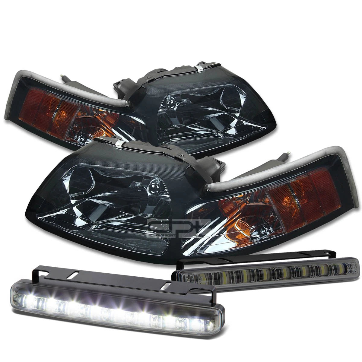Smoked Housing Head+amber Corner+LED Fog Light Kit | Built Supply Co