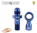 An -6 (an6) Male to M12x1.5 Banjo Bolt with 1/8 Npt Banjo Sensor