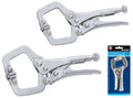 BlueSpot Mini Locking Mole Grip C Clamps Set by BlueSpot