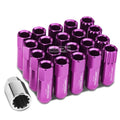 Aluminum Purple 16 Lug+4 Lock Nuts+adapter M12x1.25 | Built Supply Co