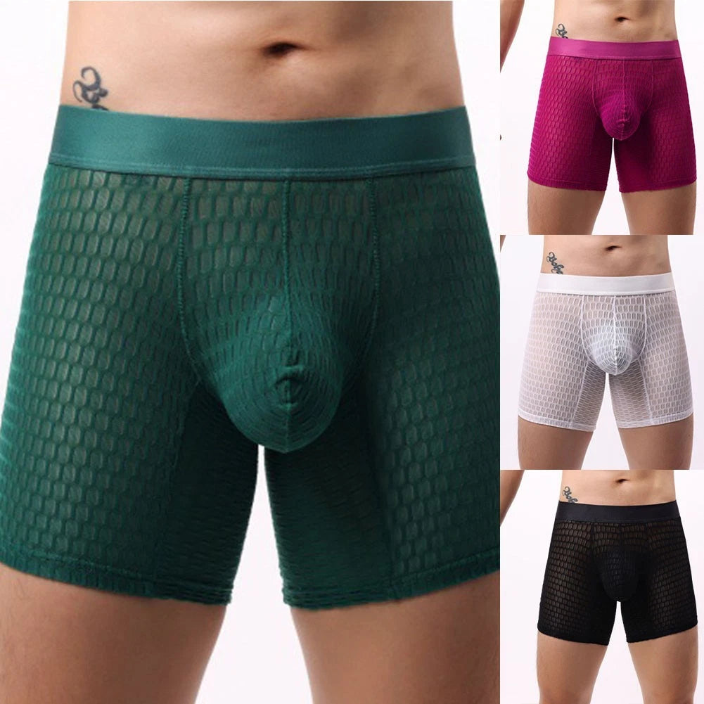Breathable Underwear Long Leg Panties 90% Nylon Fabric Brand New