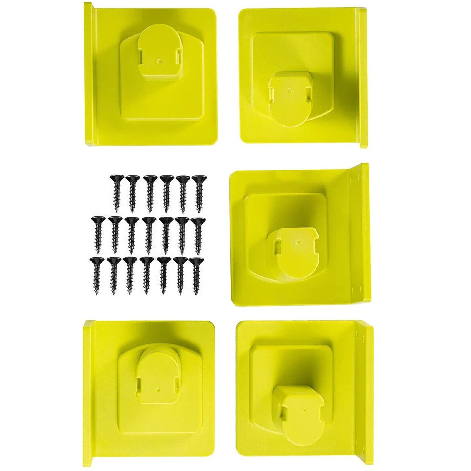 5pack Battery Tool Holder Mount Wall Mount Bracket Screw Kit For