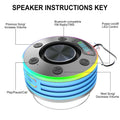 Suction Mount Portable Shower Speaker Supporting Hands Free Calling