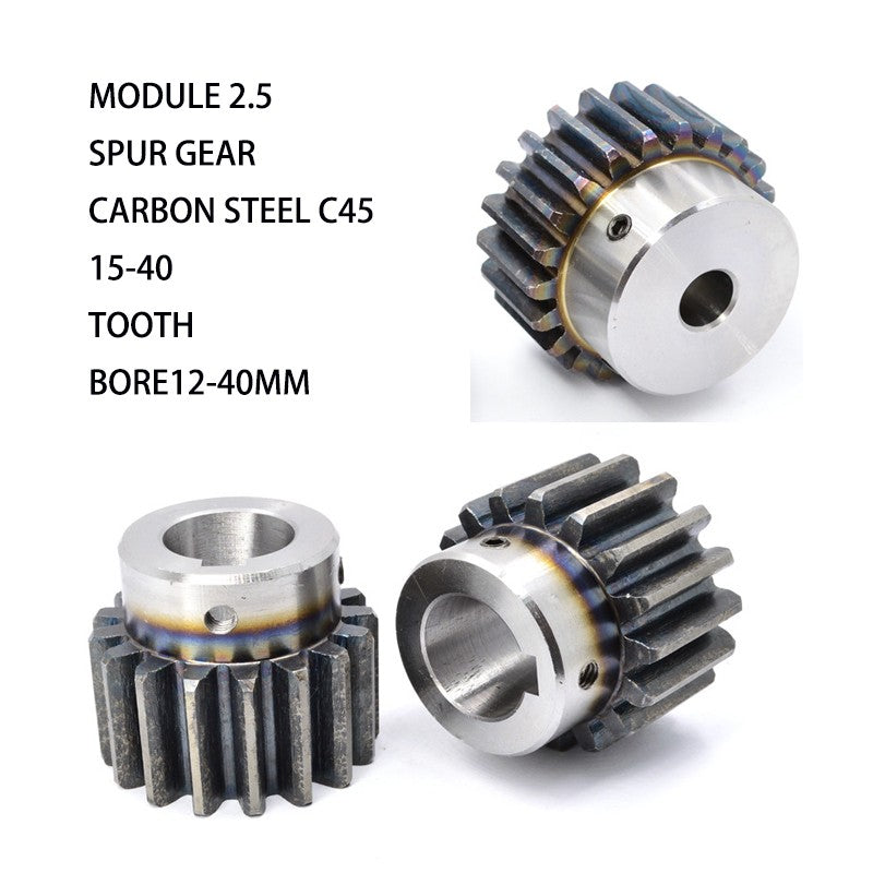 Spur Gear Steel Hardened 15-40 Tooth
