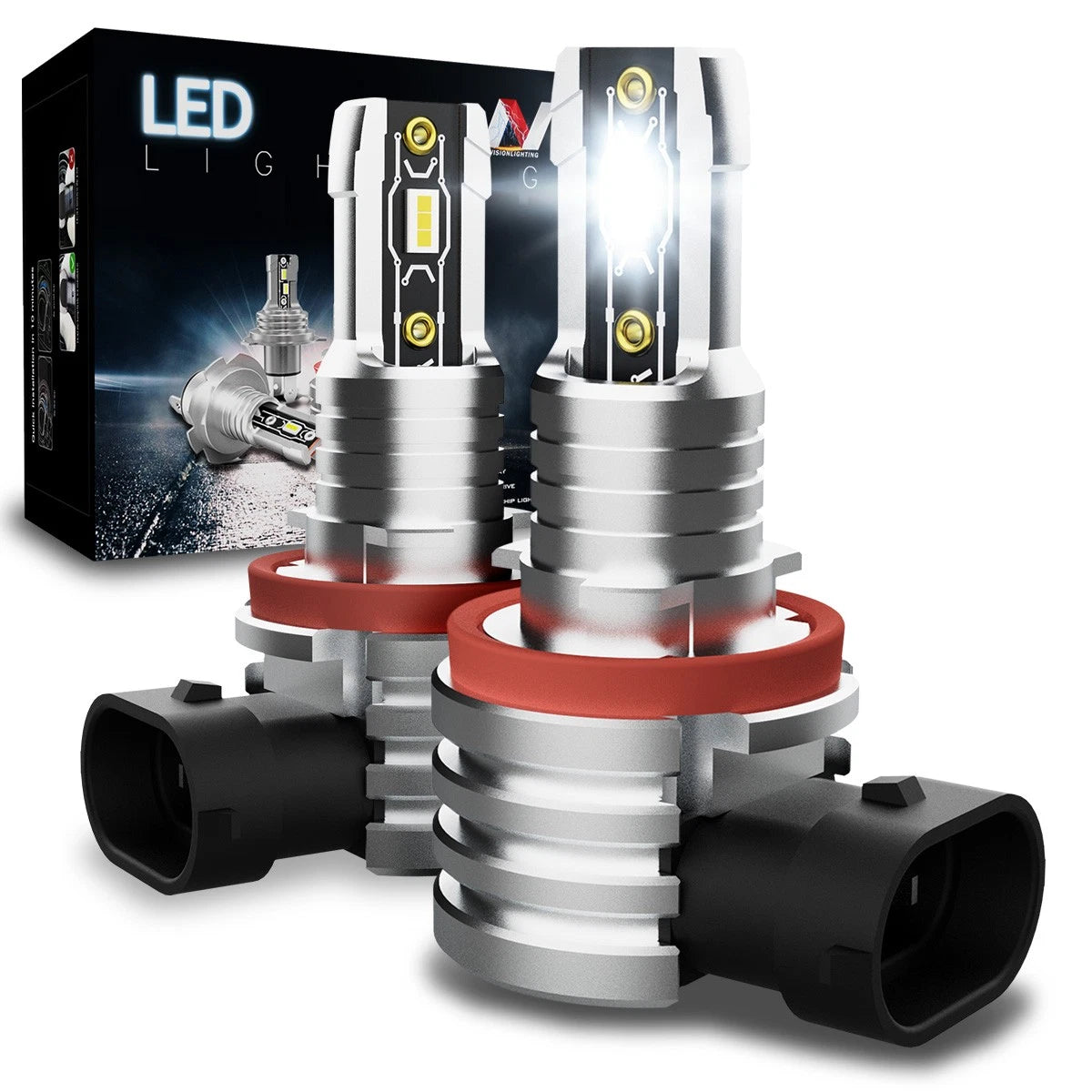 Nuvision H8 Csp Led Headlight Fog Light Bulbs | Built Supply Co