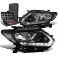 For 2014-2016 Rogue Led Drl Pair Black/clear Side | Built Supply Co