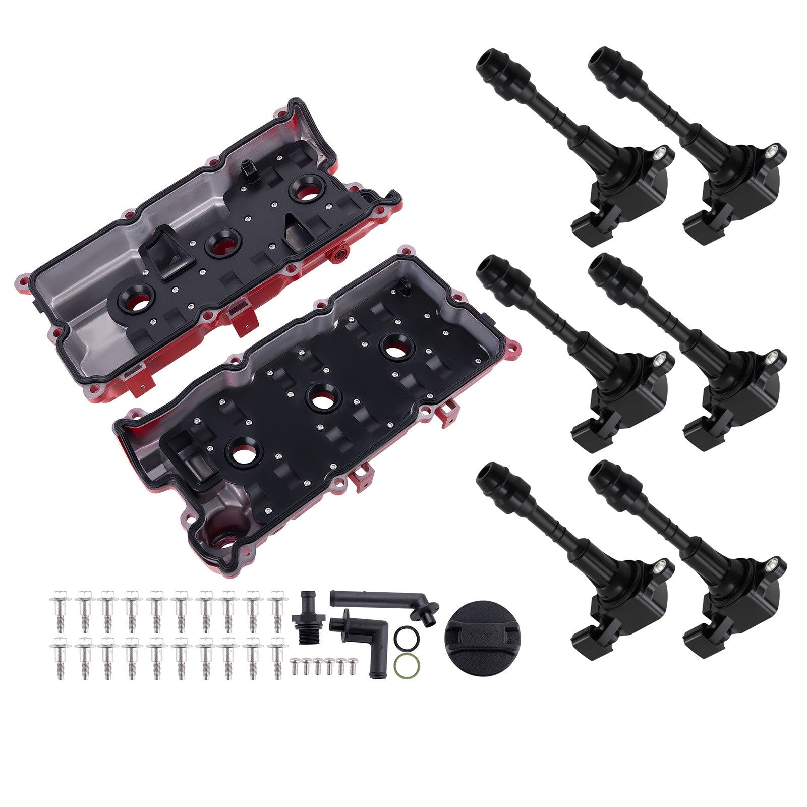 Engine Valve Cover Kit & Coils For Nissan 350Z 3.5L V6 DOHC 2003-2007