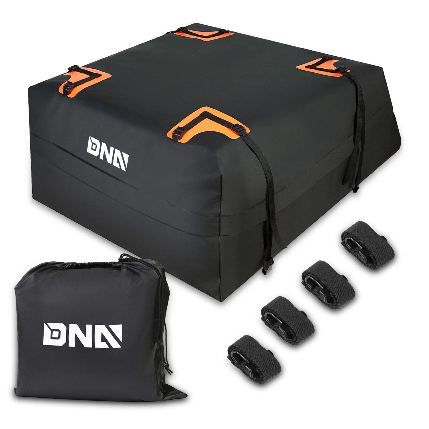 Orange/black Pvc Coated Mesh W/ 4 Adjustable Straps | Built Supply Co