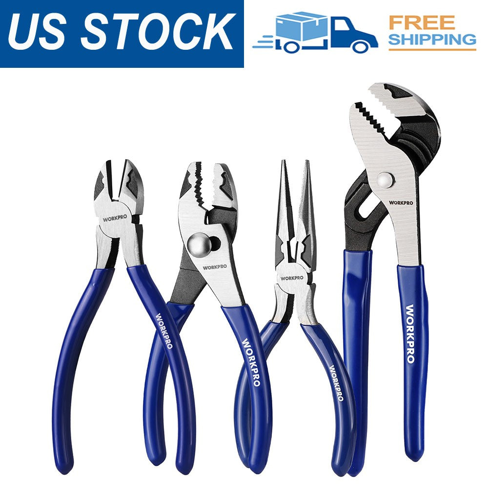 WORKPRO 4-Piece Professional Hand Tool Pliers Set by WORKPRO