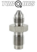 An -3 (3an) Male to 3/8" X 24 Unf Male Concave Inverted Stainless
