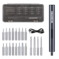 Workpro 22PC Mini Precision Electric Screwdriver Set S2 Steel Bit Led