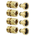 4 Pair 3/4in Ght Thread Garden Hose Quick Connector With Excellent