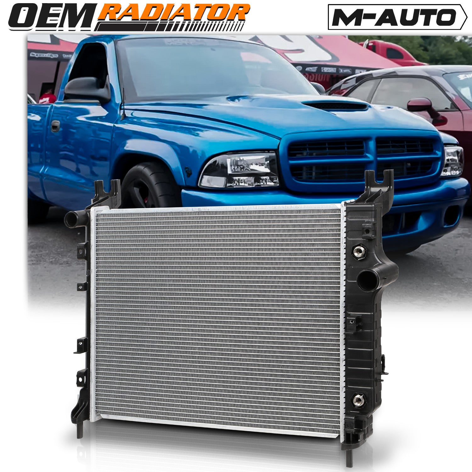 Aluminum Cooling Radiator for 2000-2004 Dodge Dakota