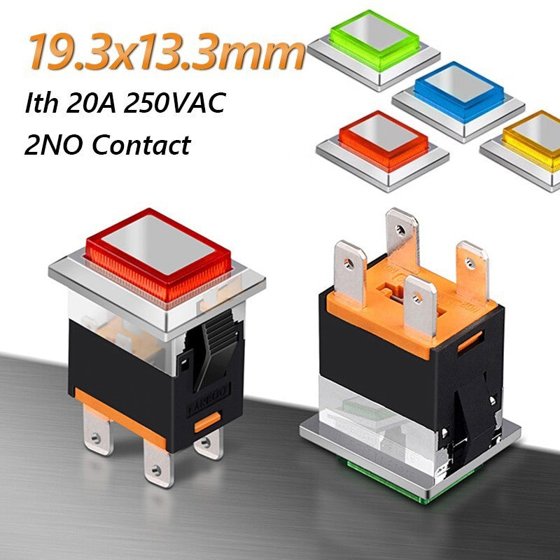 19x13mm Rectangle Push Button Switch