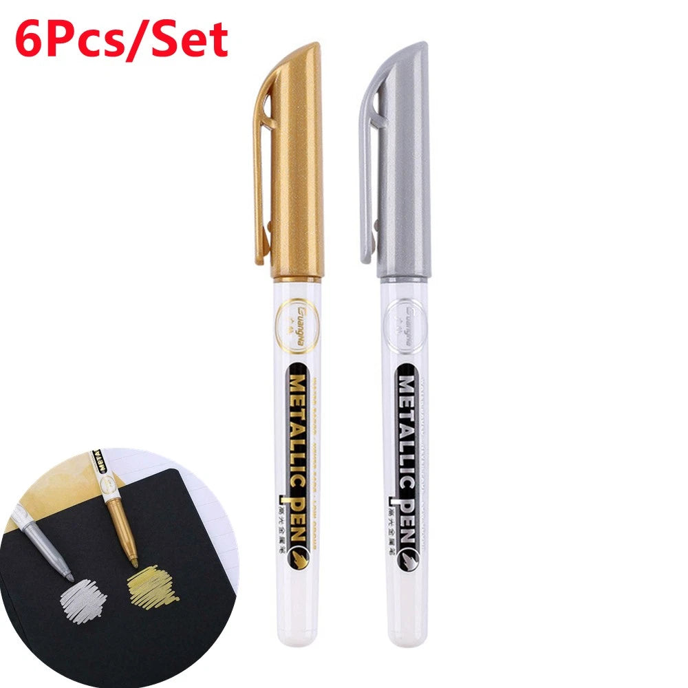 0.7mm Ef Tip Epoxy Resin Acrylic Paint Highlight Pen Metallic