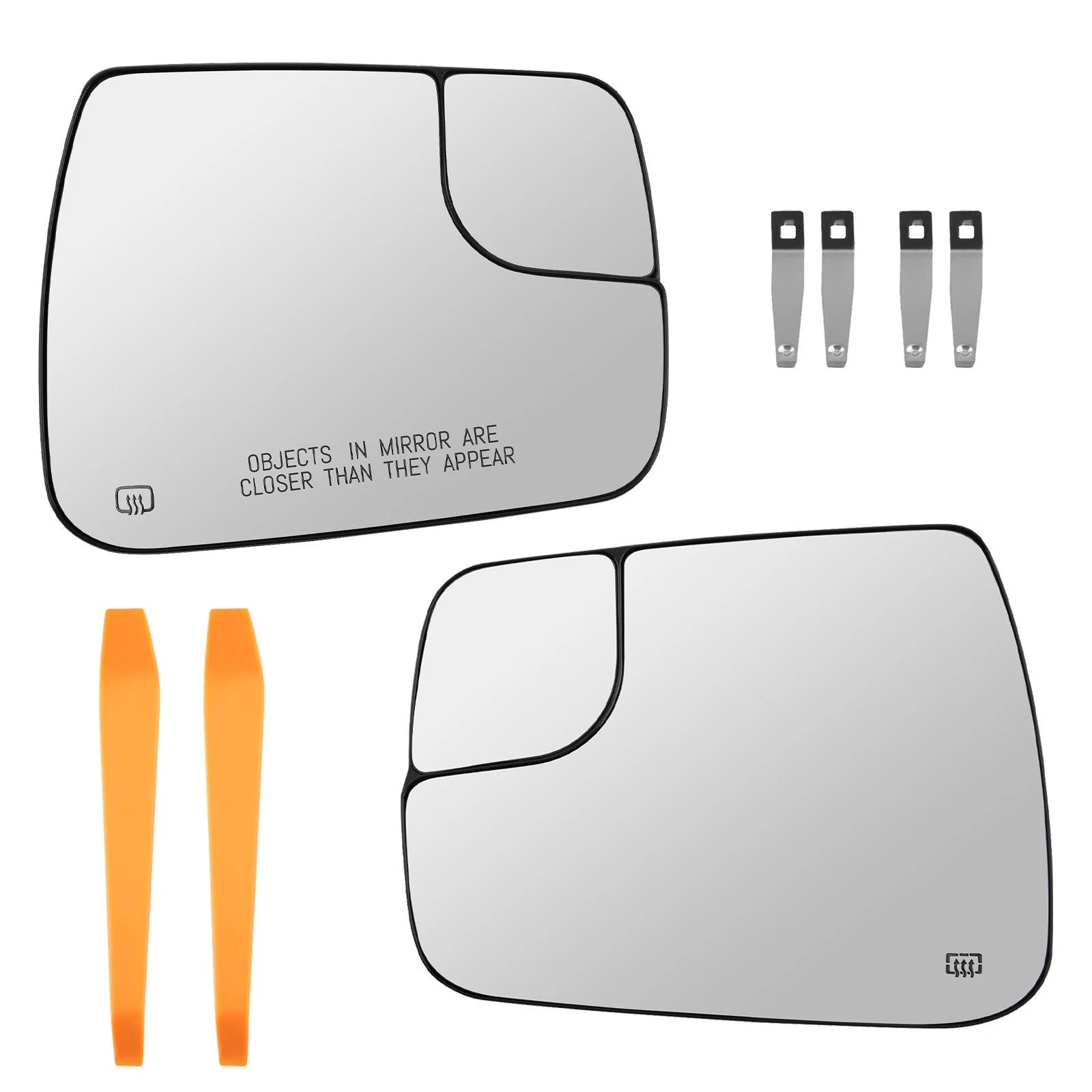 LH&amp;RH Side Mirror Glass For Dodge Ram 1500 2019-2022 68402037AA 68402036AA