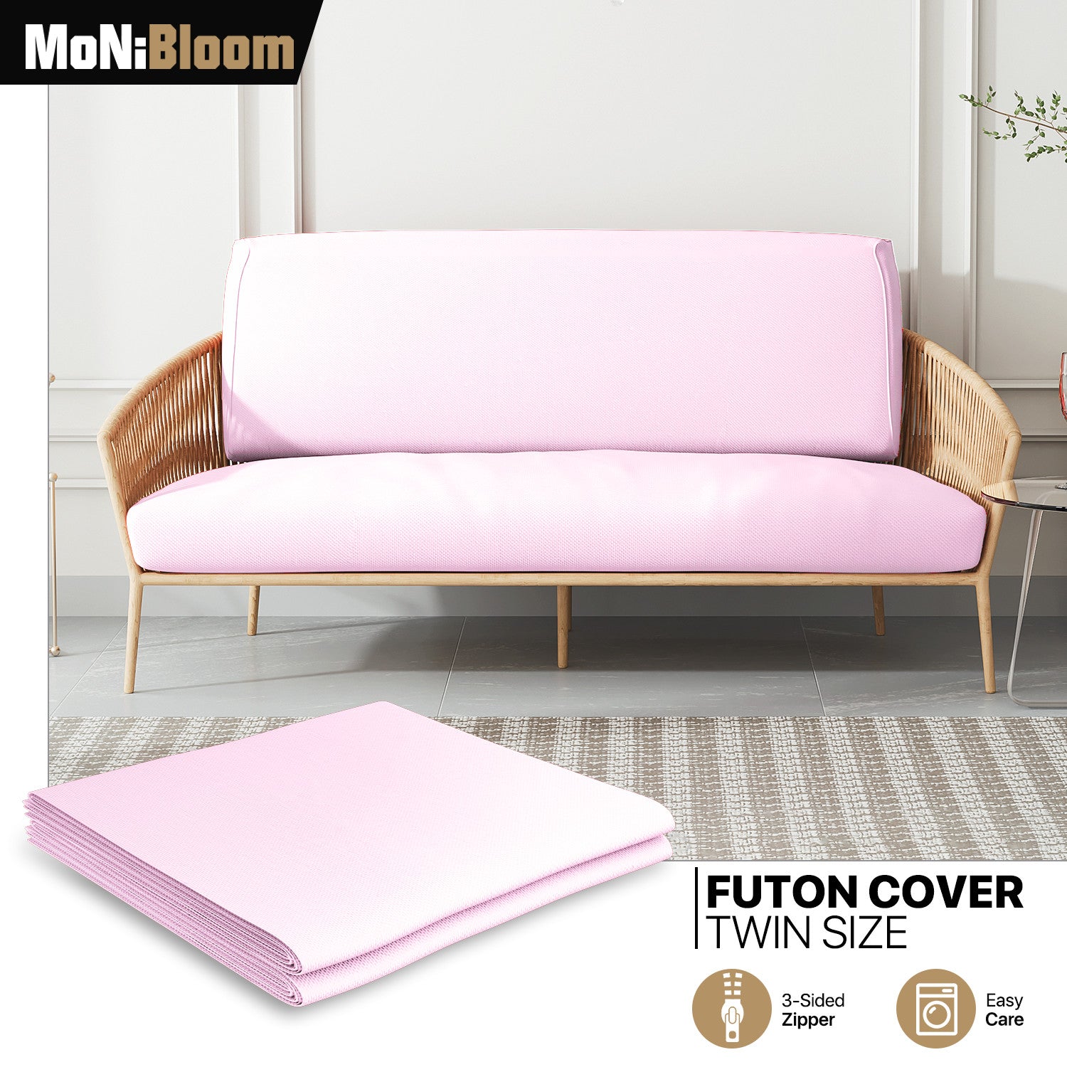 Light Pink Twin Size Slipcovers