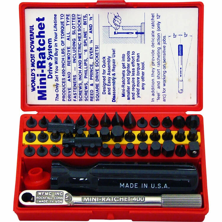 Wadsworth Super Deluxe Set Wfmc 4-52 Mini Ratchet Tool Kit