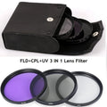 49 52 55 58 62 67 72 77mm 3 In 1 Uv+cpl+fld Digital Camera Lens