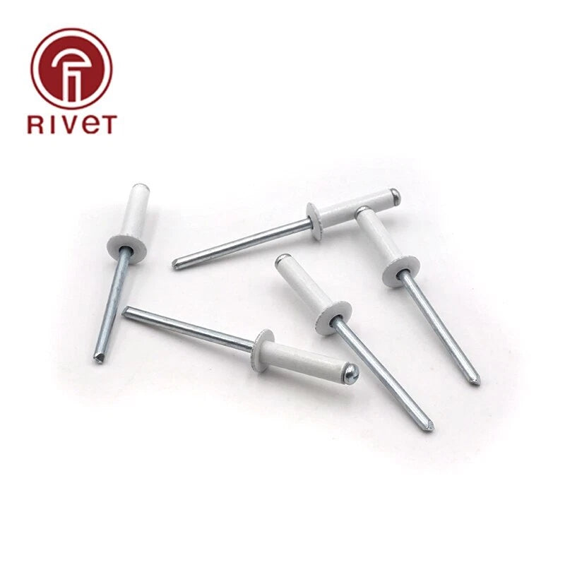 White Aluminium Steel Opening Blind Rivet Pulling Rivets Decoration